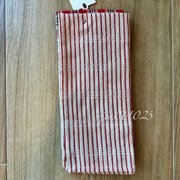 Set of 2 Holiday Kitchen Towels Red Gingham/Striped - Hearth & Hand Magnolia - Picture 5 of 7